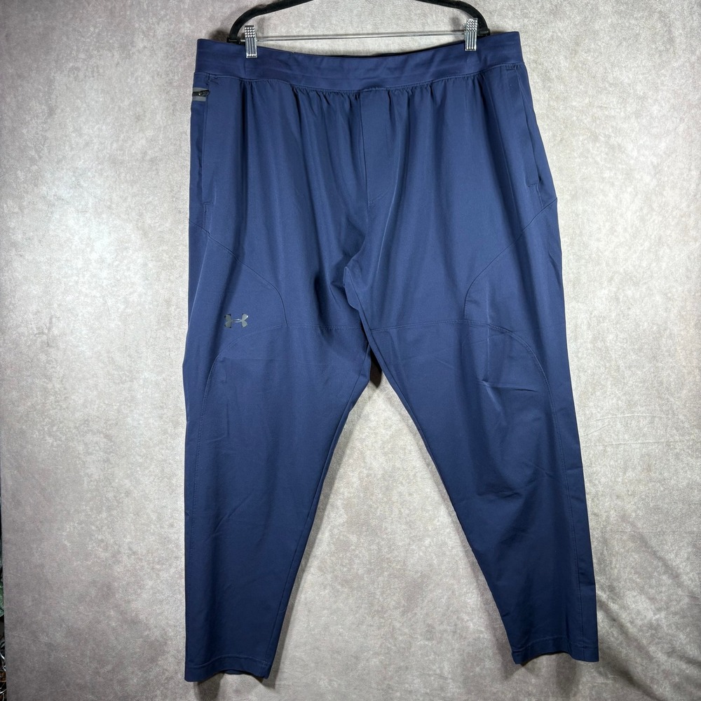 Under Armour Pants Mens 3XL Blue Unstoppable Tapered Fitted Athletic Stretch